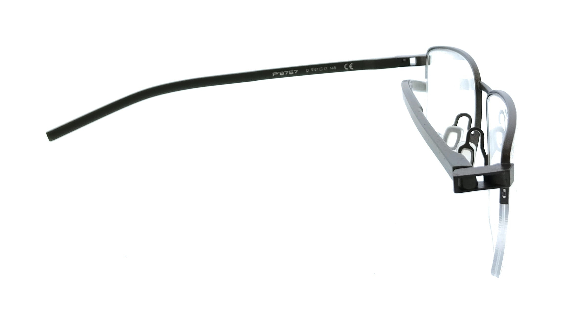 Porsche Design Porsche Design P8757 57D000 Olive Square Mens Sunglasses