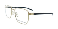 Porsche Design Porsche Design P8770 55B000 Shiny Gold Black Square Mens Sunglasses