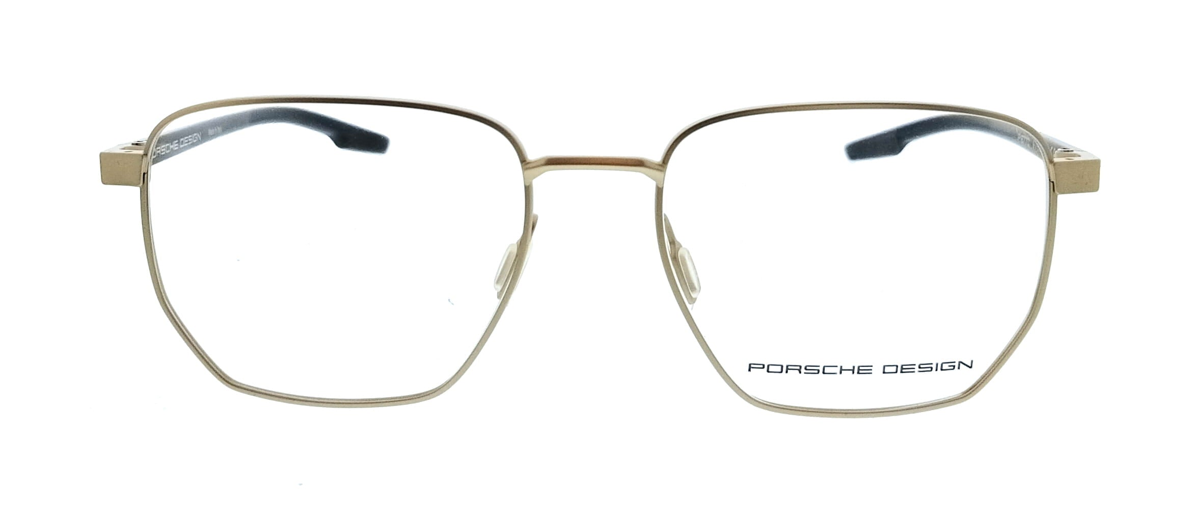 Porsche Design Porsche Design P8770 55B000 Shiny Gold Black Square Mens Sunglasses