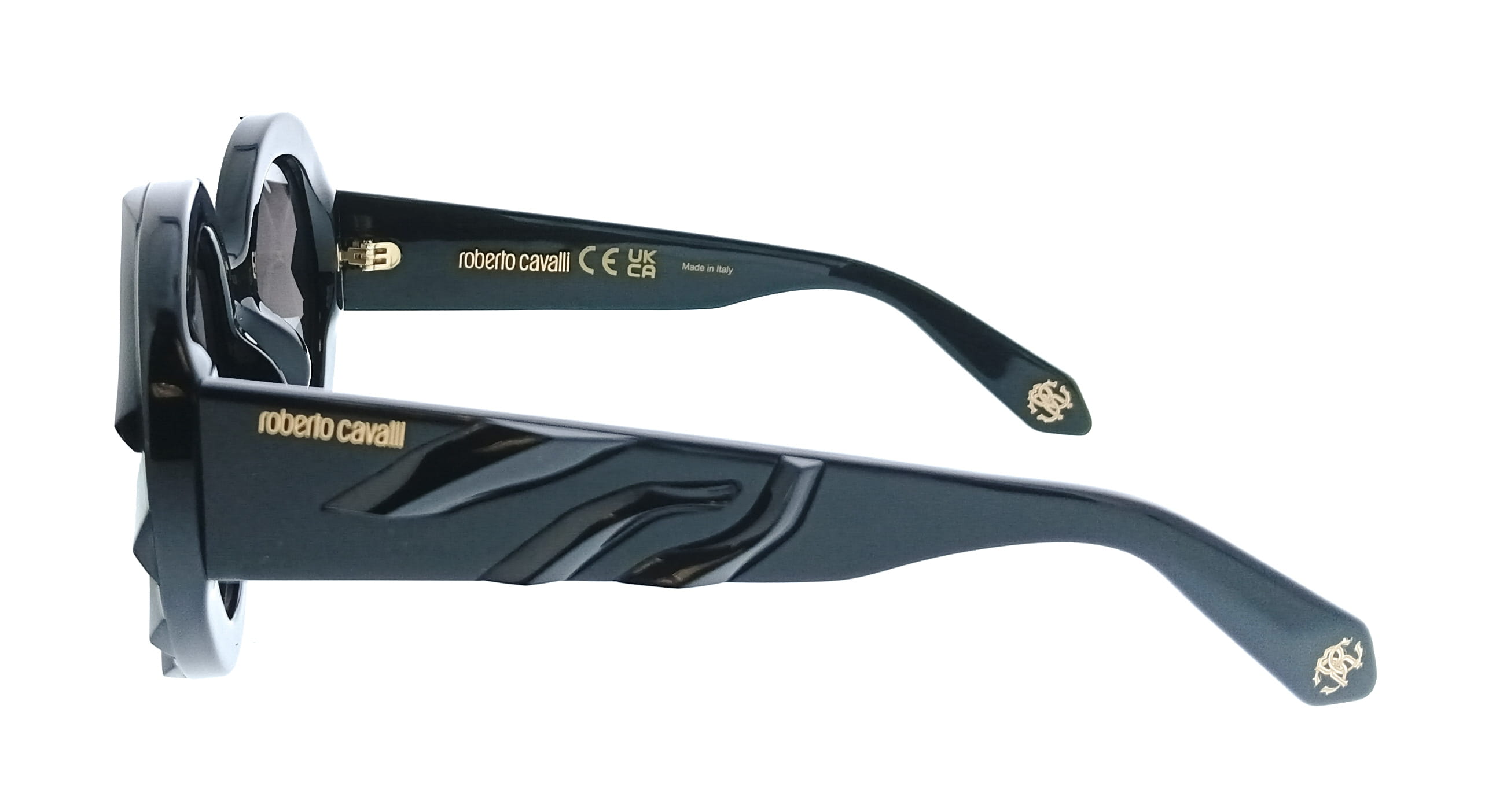 Roberto Cavalli Roberto Cavalli SRC010V520700 Black Square Unisex Sunglasses