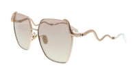 Roberto Cavalli Roberto Cavalli SRC035M598FCG Shiny Copper Gold Rectangle Womens Sunglasses