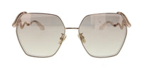 Roberto Cavalli Roberto Cavalli SRC035M598FCG Shiny Copper Gold Rectangle Womens Sunglasses