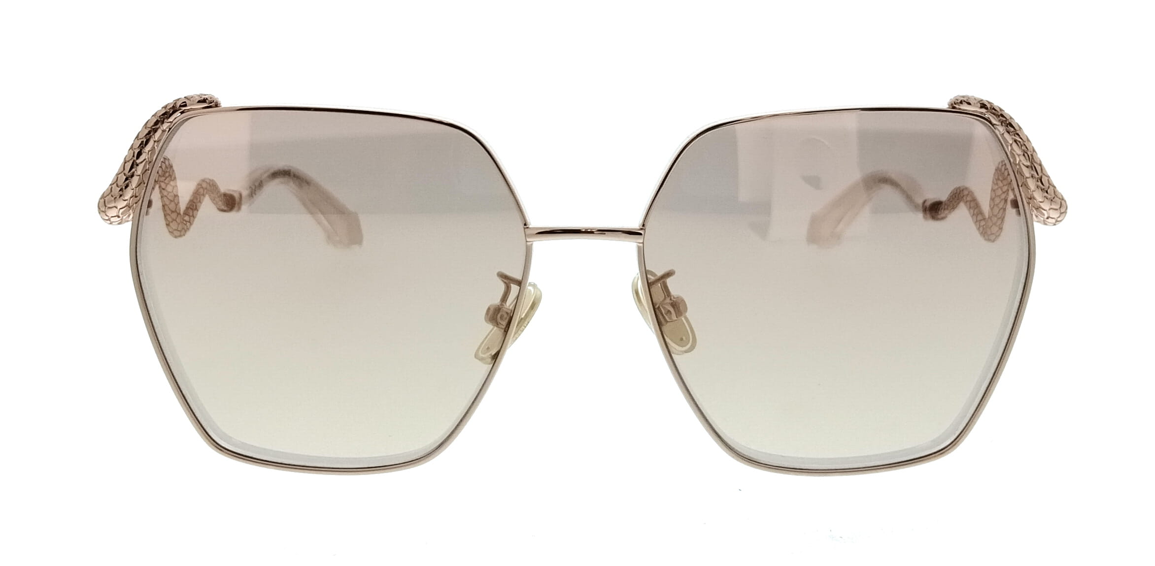 Roberto Cavalli Roberto Cavalli SRC035M598FCG Shiny Copper Gold Rectangle Womens Sunglasses