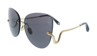 Roberto Cavalli Roberto Cavalli SRC062 640300 Rose Gold Rectangle Womens Sunglasses