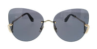 Roberto Cavalli Roberto Cavalli SRC062 640300 Rose Gold Rectangle Womens Sunglasses