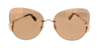 Roberto Cavalli Roberto Cavalli SRC062 648FCX Copper Gold Rectangle Womens Sunglasses