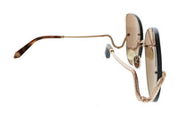 Roberto Cavalli Roberto Cavalli SRC062 648FCX Copper Gold Rectangle Womens Sunglasses