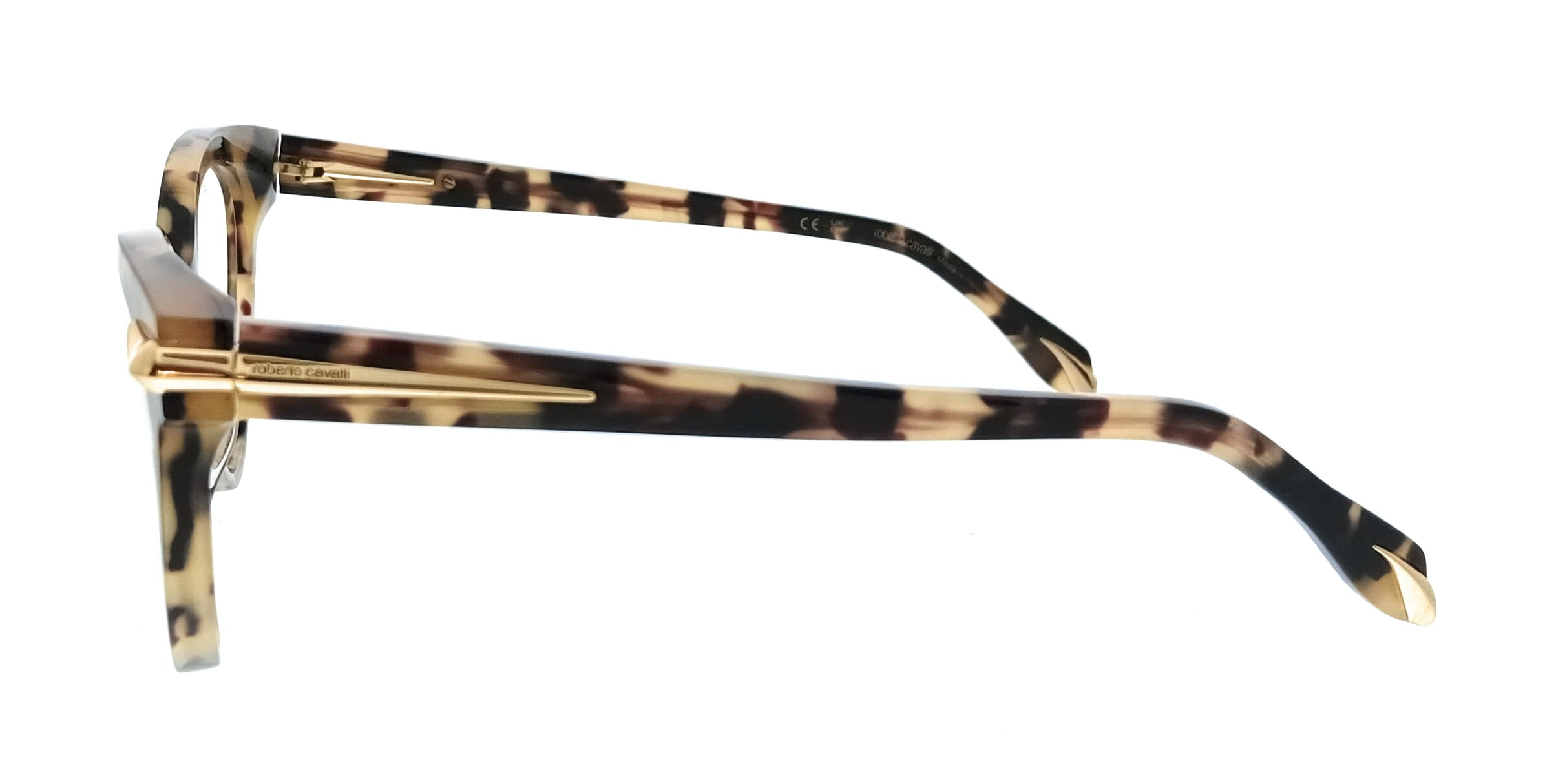 Roberto Cavalli Roberto Cavalli Vintage Havana Square VRC018M540AGG Eyeglasses