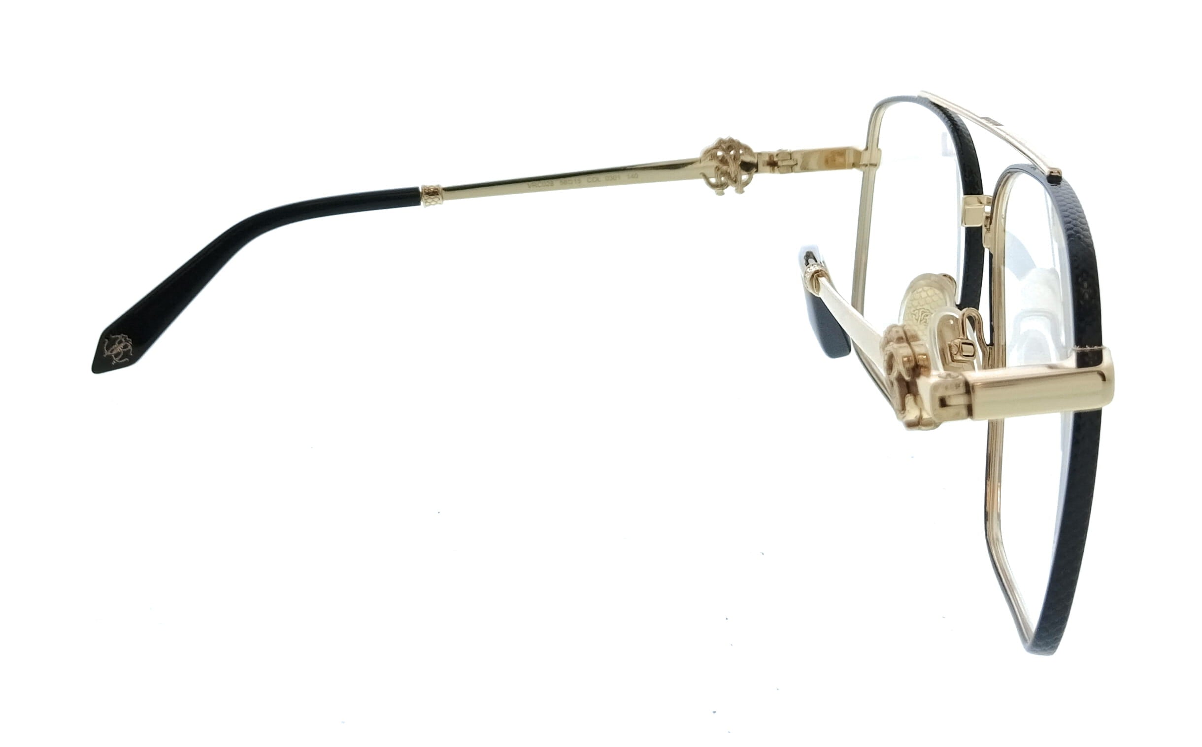 Roberto Cavalli Roberto Cavalli Rose Gold Black Square VRC028 580301 Eyeglasses