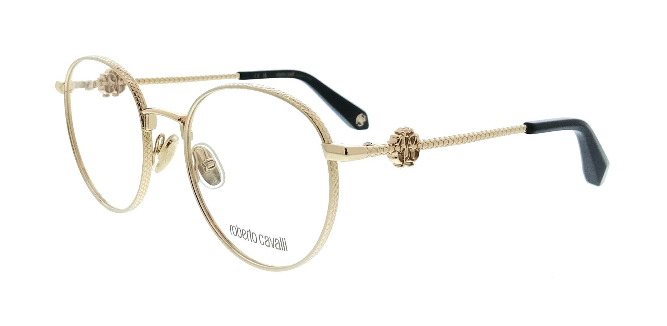 Roberto Cavalli Roberto Cavalli Shiny Rose Gold Cat Eye VRC047 520300 Eyeglasses