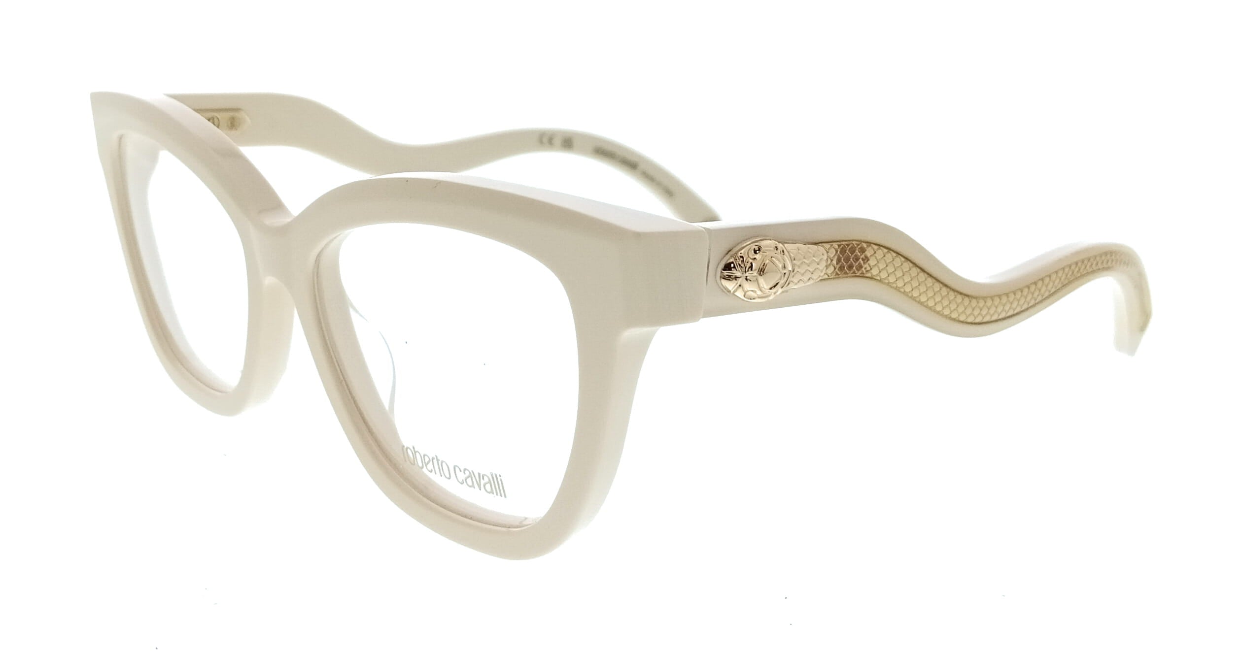 Roberto Cavalli Roberto Cavalli Shiny Cream Cat Eye VRC072 5309X7 Eyeglasses
