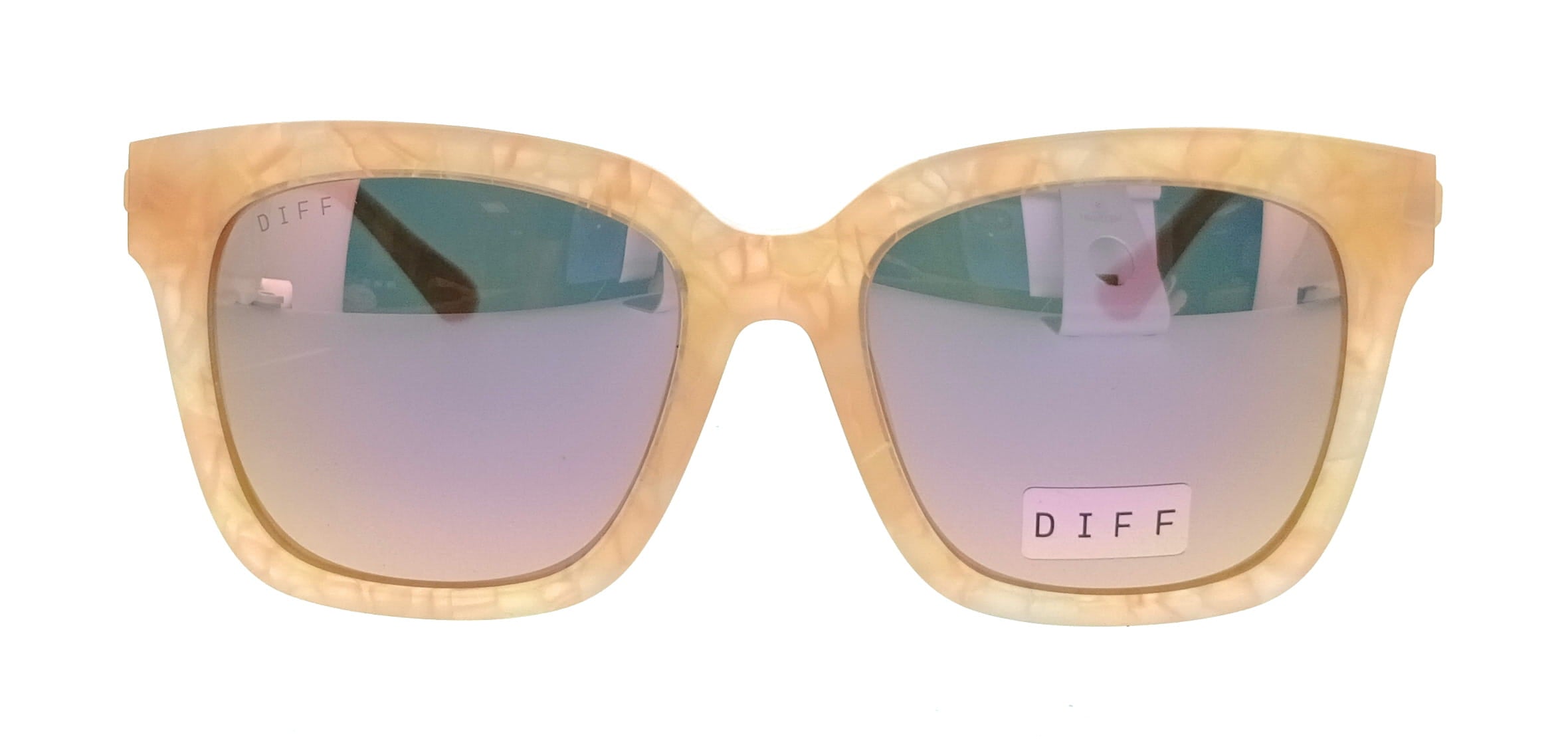 Diff Diff SDFBLLA54CITR Citrine Pearl Round Womens Sunglasses