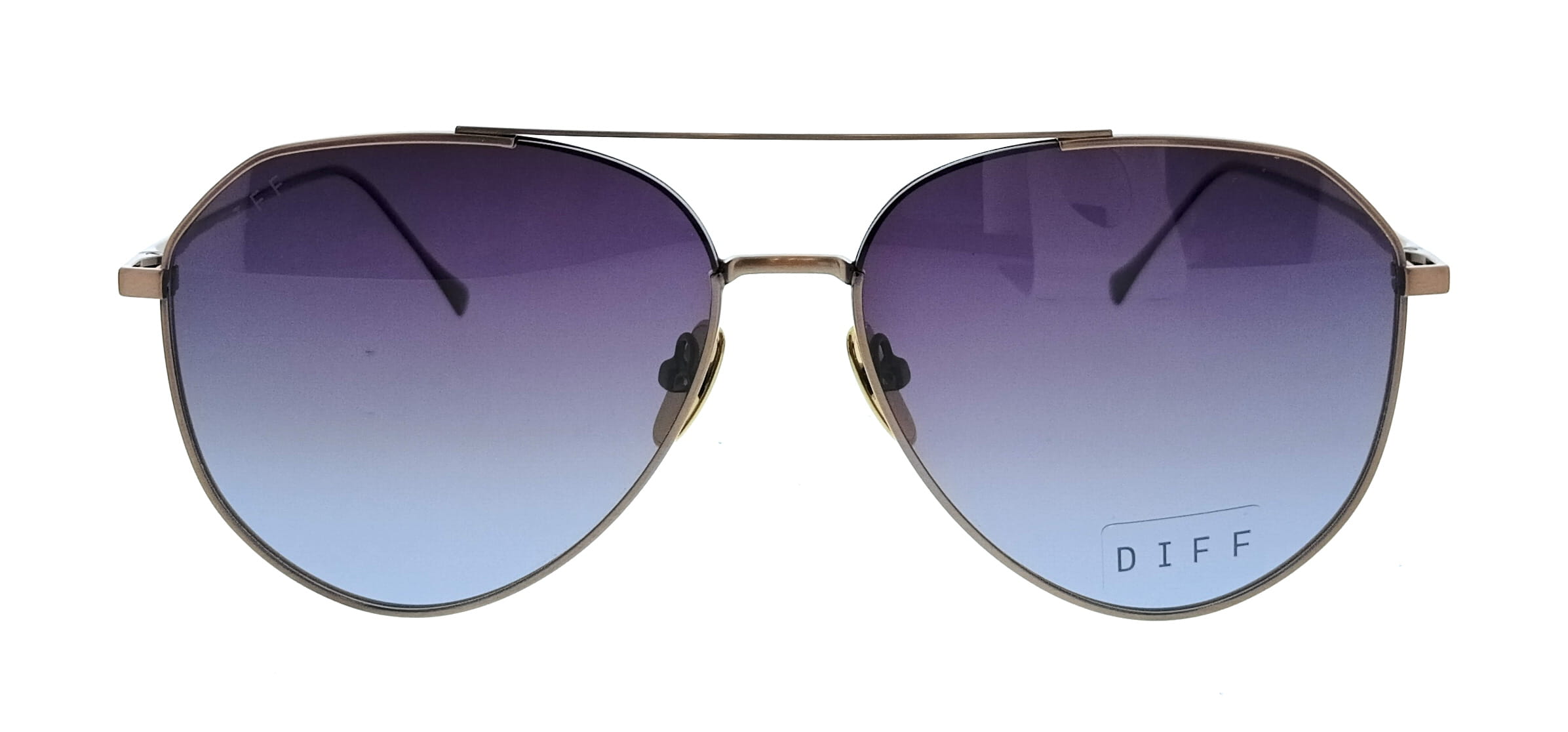 Diff Diff SDFDASH61BROP Black Aviator Unisex Sunglasses
