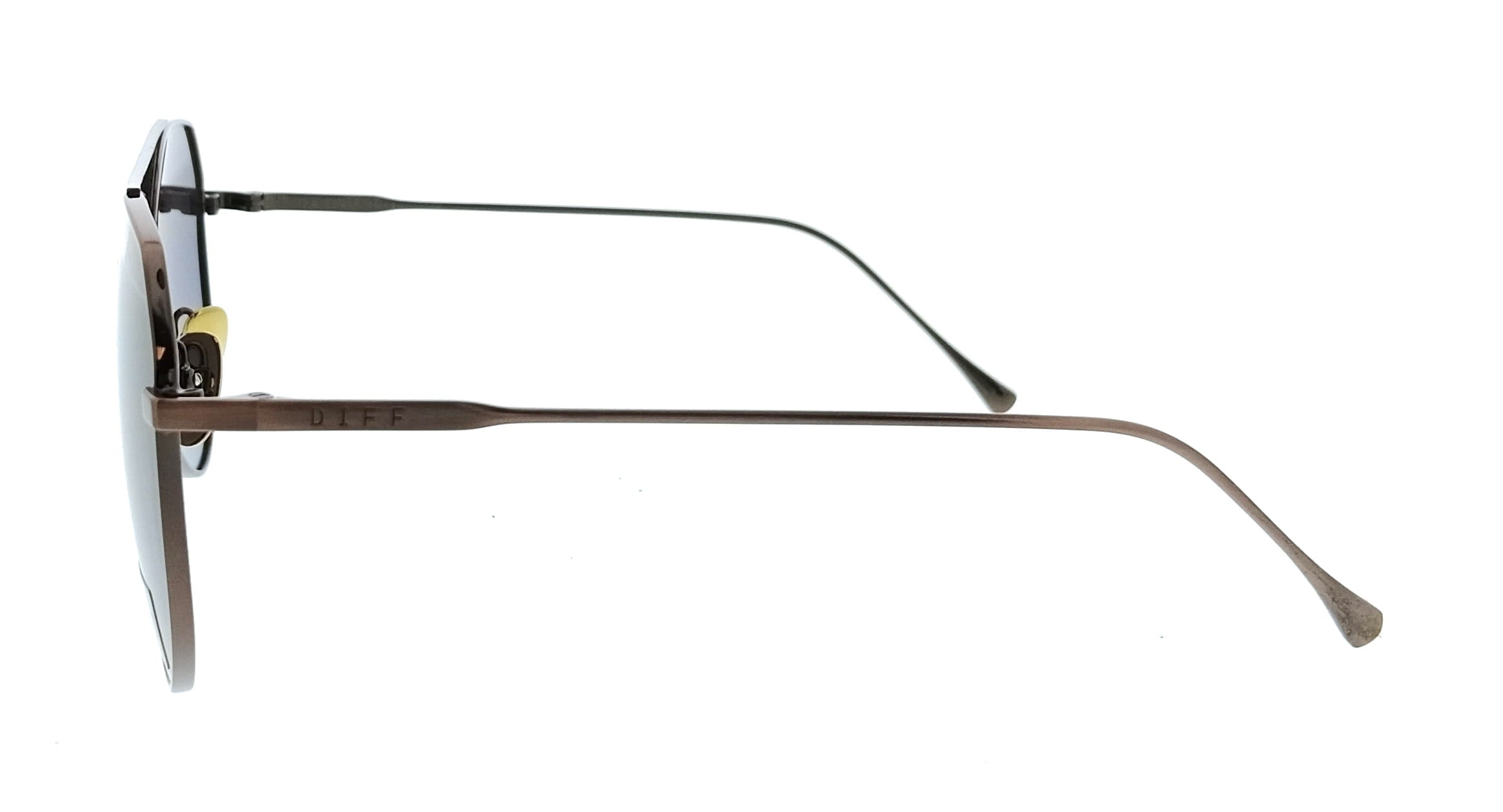Diff Diff SDFDASH61BROP Black Aviator Unisex Sunglasses