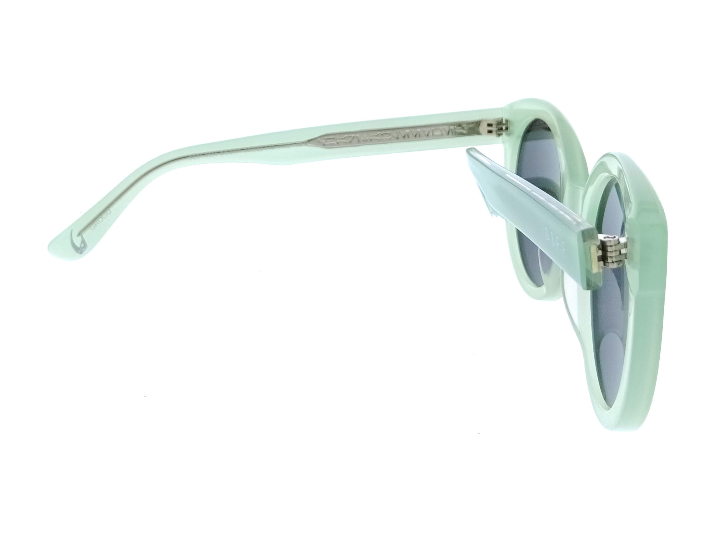 Diff Diff SDFGRO 50GRNP Black Round Unisex Sunglasses