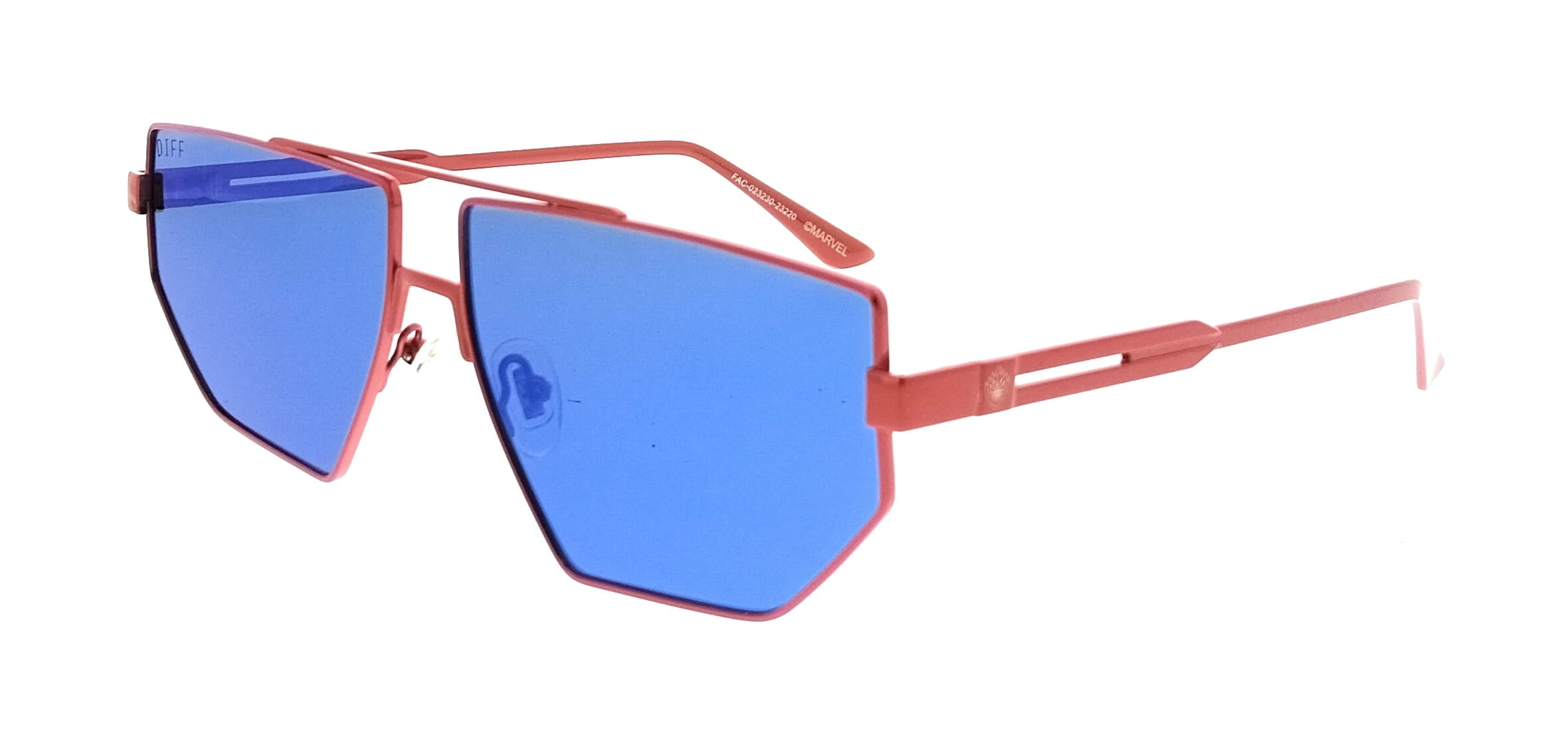 Diff Diff SDFHERO610RED Red Shield Unisex Sunglasses