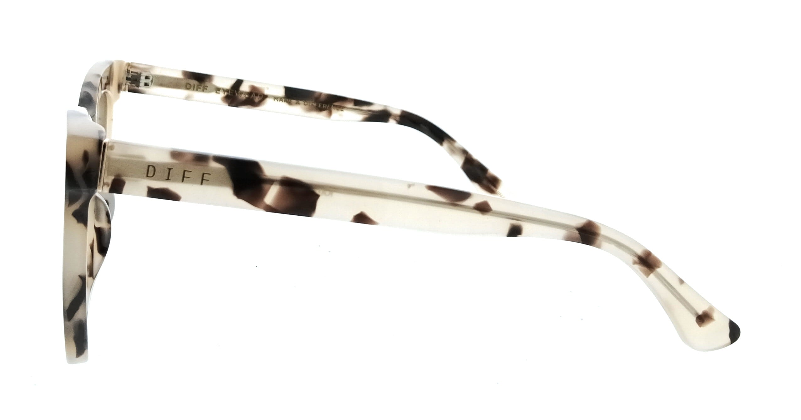 Diff Diff SDFKAIA580CRM Cream Tortoise Butterfly Womens Sunglasses