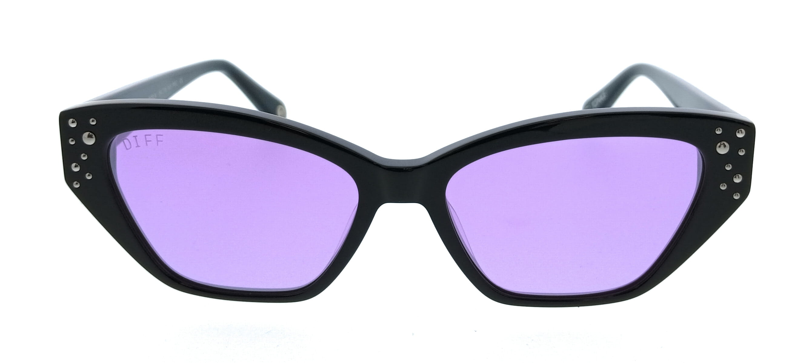 Diff Diff SDFNYMP550BLA Ack Purple Cat Eye Womens Sunglasses