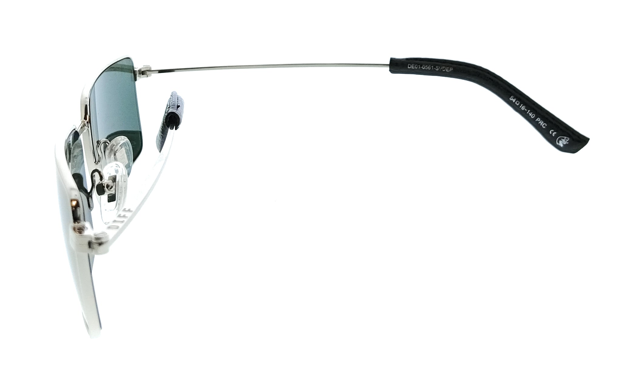 Diff Diff SDFSLY 540SIL Black Aviator Womens Sunglasses