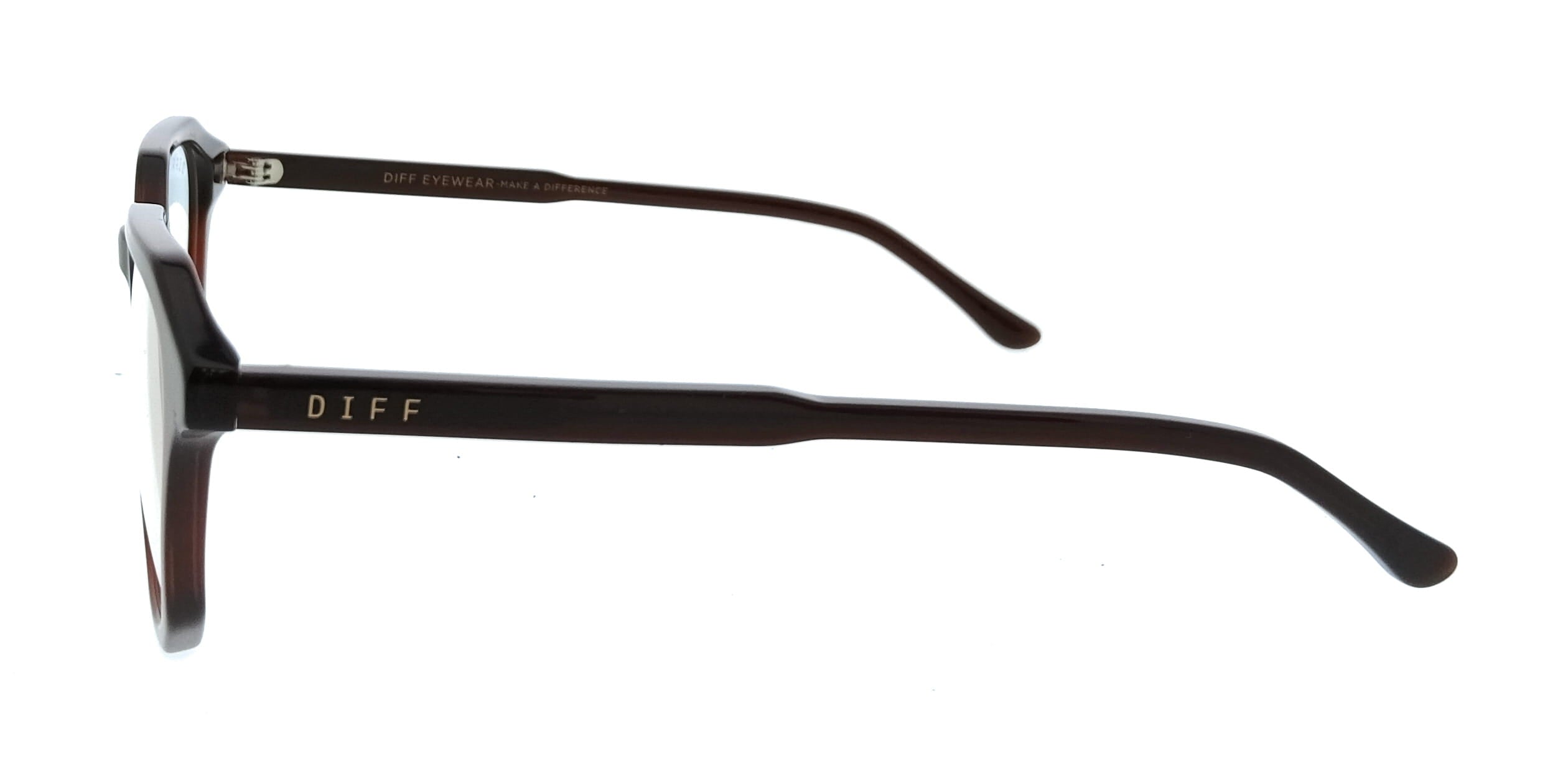 Diff Diff Black Rectangle VDFALLN51CHST Eyeglasses