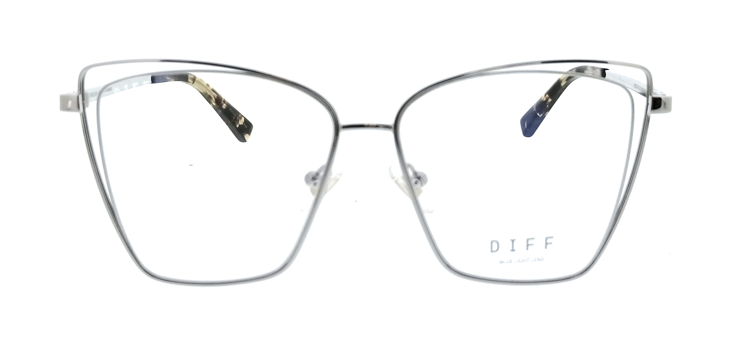 Diff Diff Black Square VDFBCK3570SIL Eyeglasses