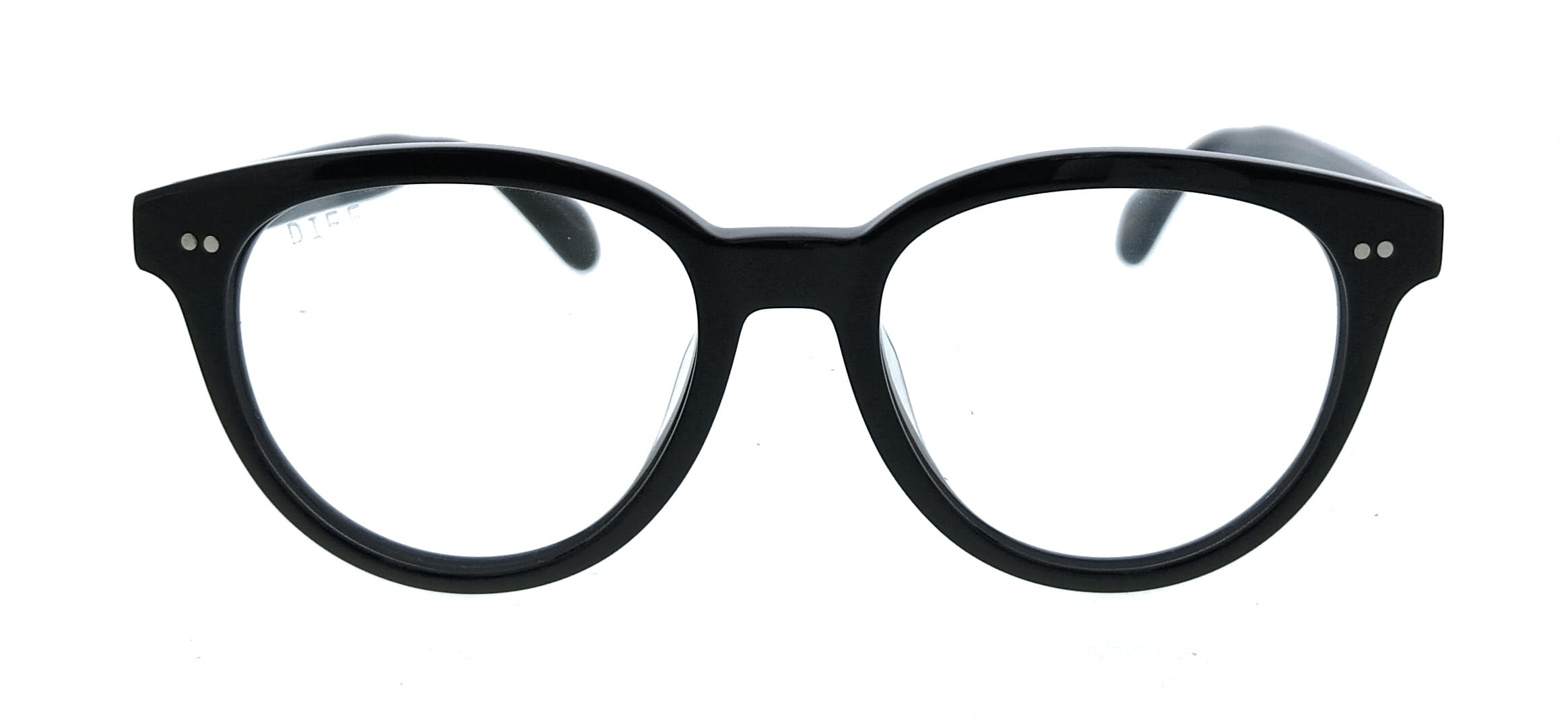 Diff Diff Black Round VDFCRLY480BLA Eyeglasses