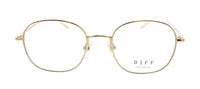 Diff Diff Black Round VDFREID510GOL Eyeglasses
