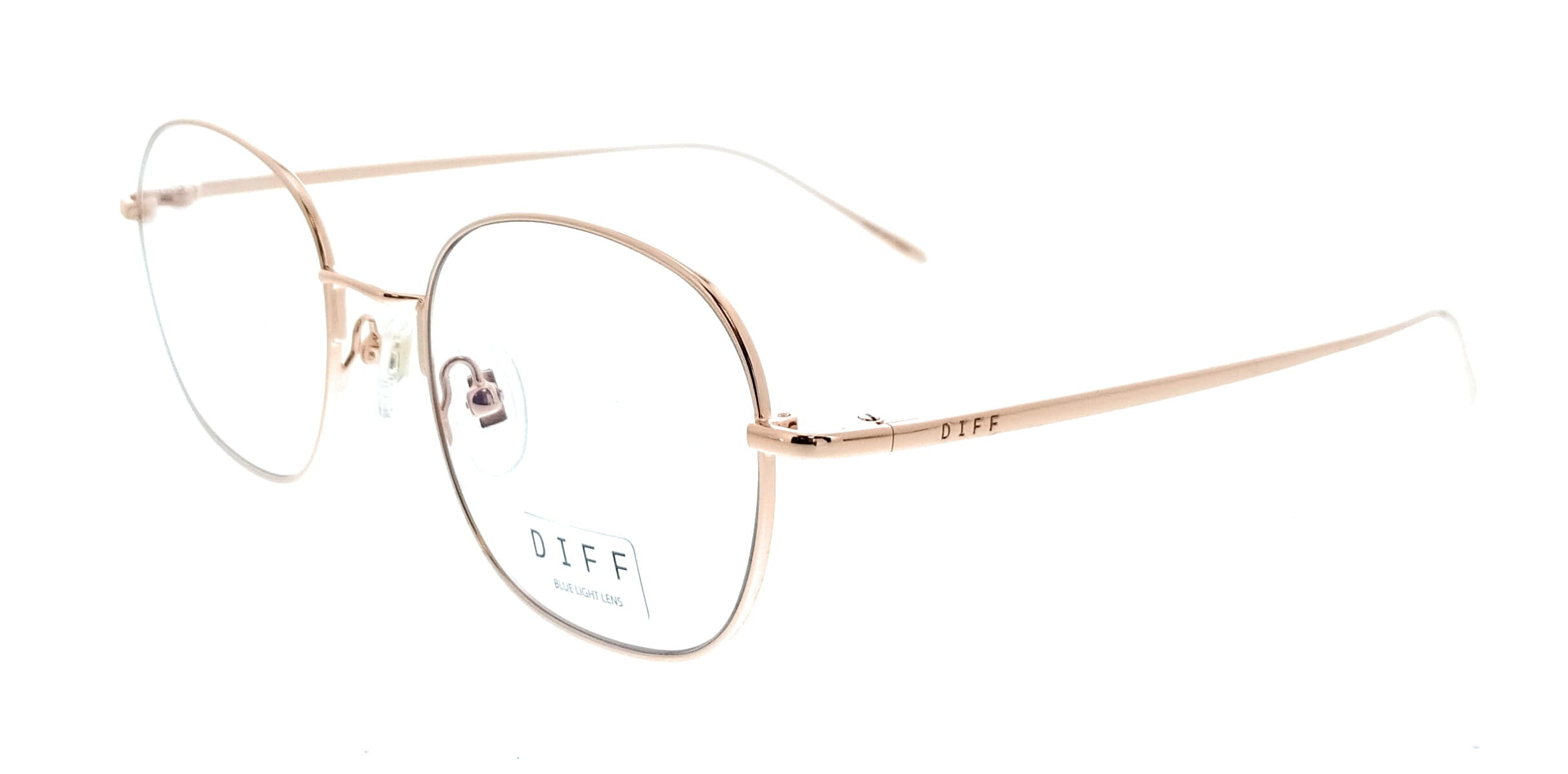 Diff Diff Rose Gold Round VDFREID51RGOL Eyeglasses
