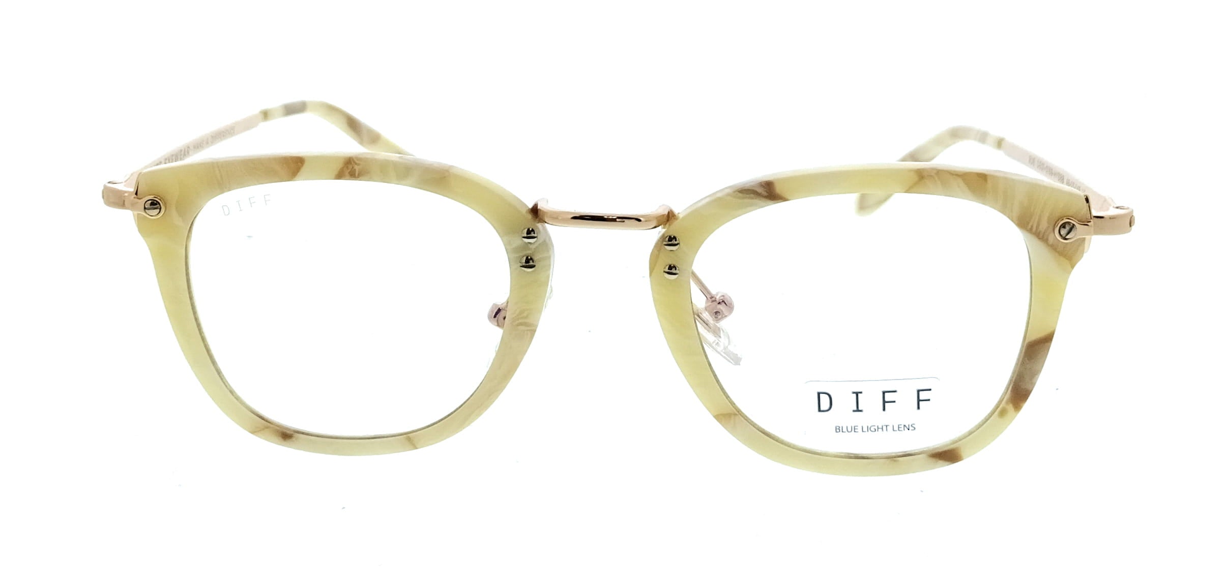 Diff Diff Milk and Honey Round VDFRUE 43XY92 Eyeglasses