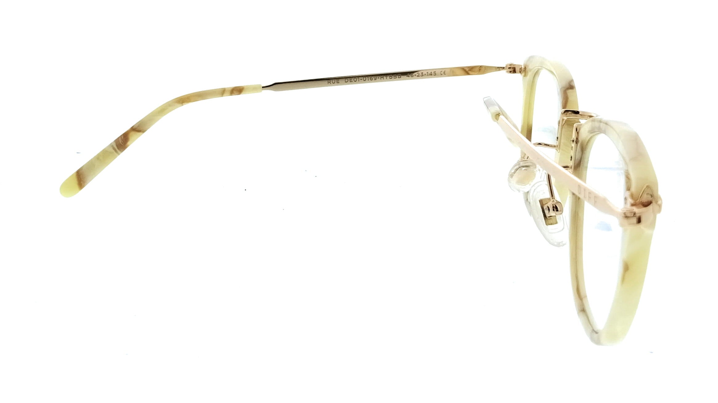 Diff Diff Milk and Honey Round VDFRUE 43XY92 Eyeglasses