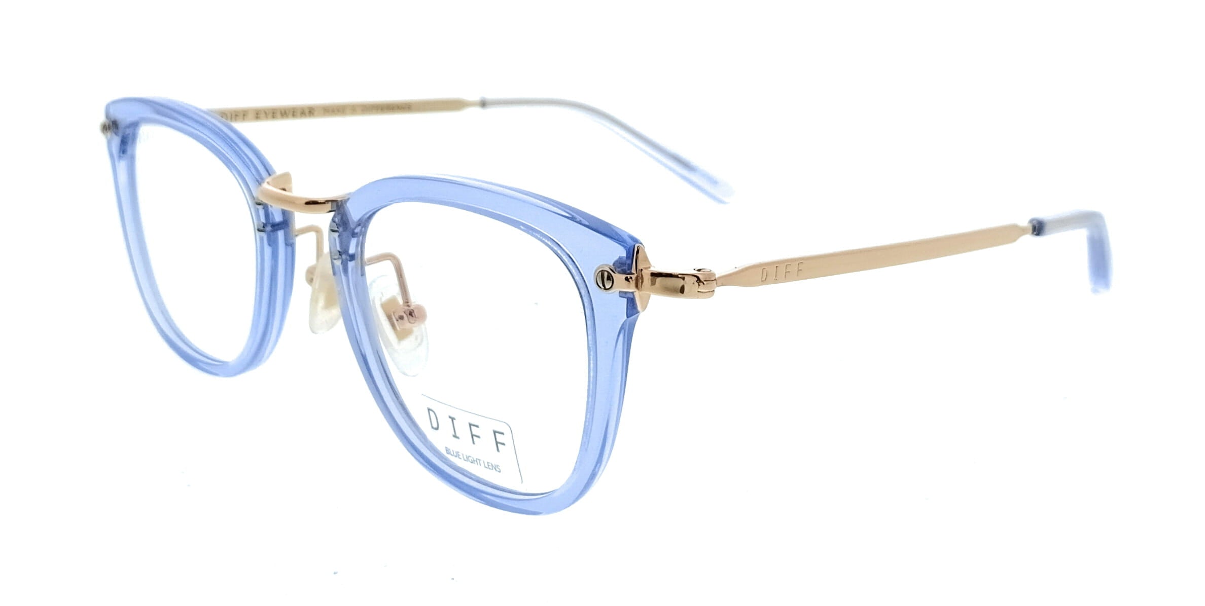 Diff Diff Black Round VDFRUE 46CBLB Eyeglasses