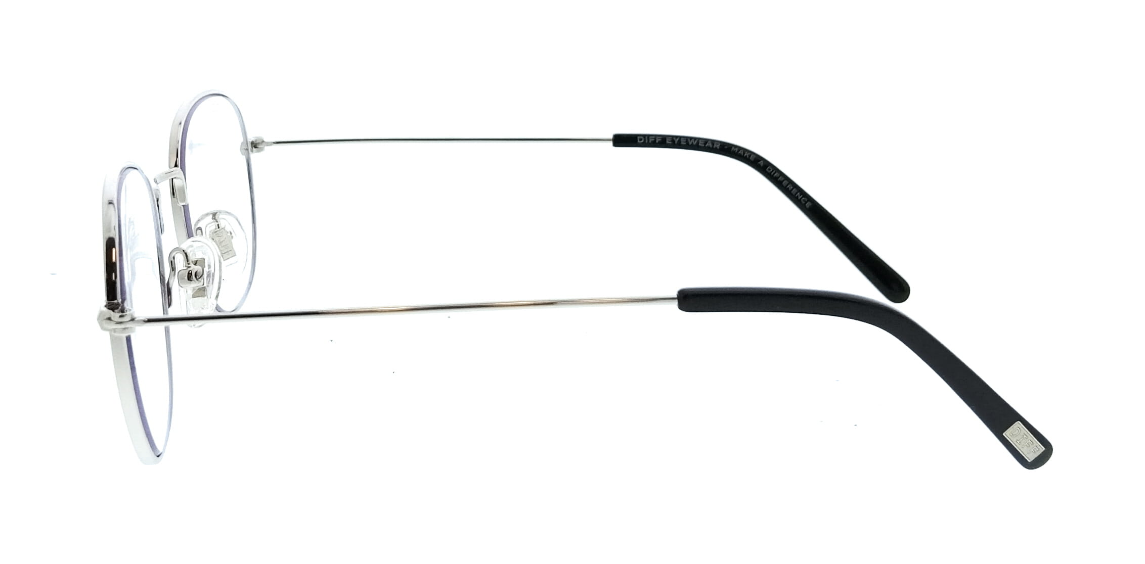 Diff Diff Black Round VDFSAGE460SIL Eyeglasses
