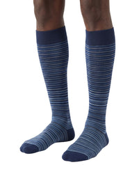 Missoni Missoni Light Blue Mens Stripe Dress Socks-