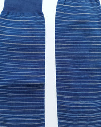 Missoni Missoni Light Blue Mens Stripe Dress Socks-