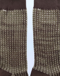 Missoni Missoni Brown Teal Mens Stripe Dress Socks-