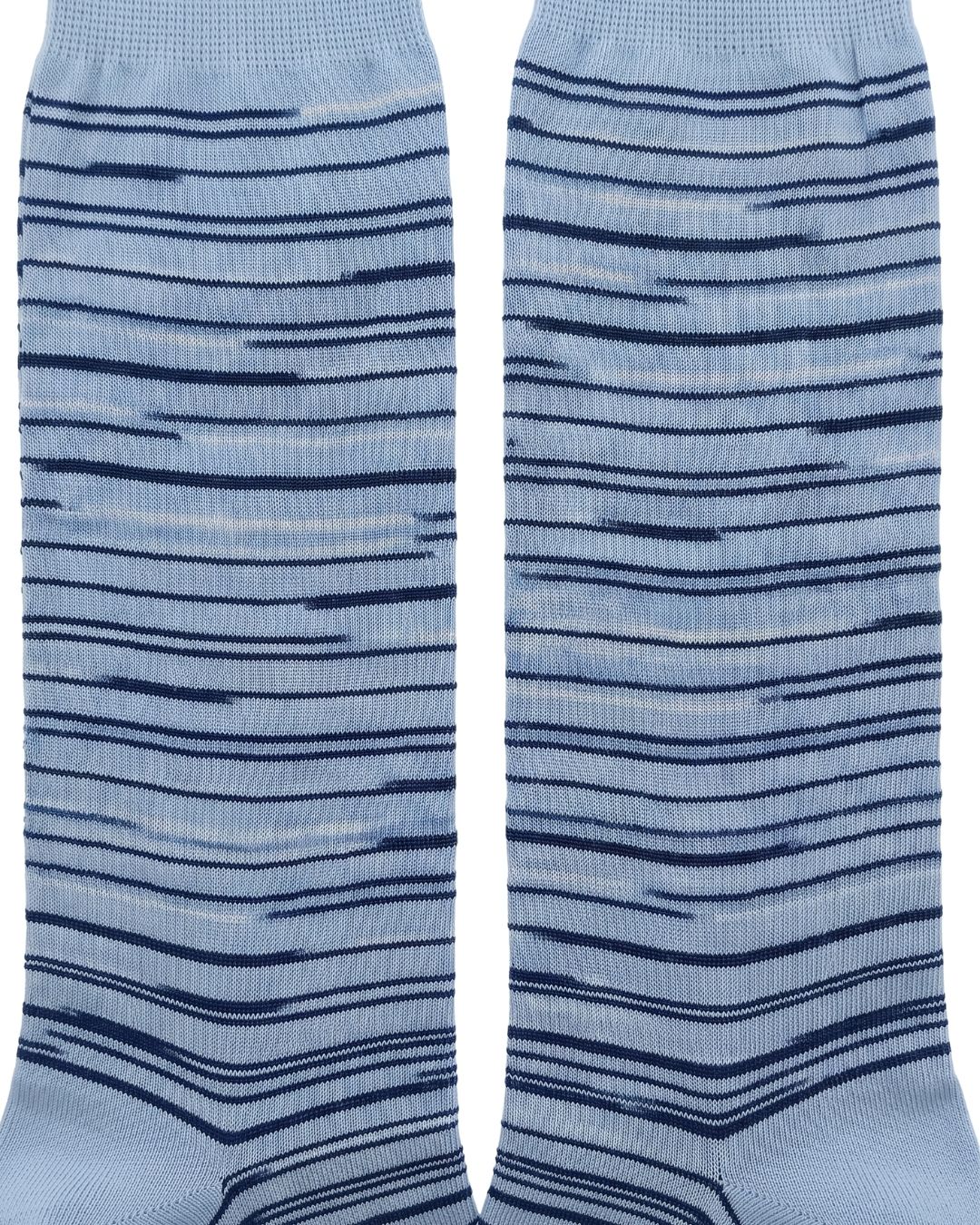 Missoni Missoni Sky Blue Mens Stripe Dress Socks-