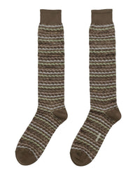 Missoni Missoni Camel Pink Mens Zigzag Knit Dress Socks-