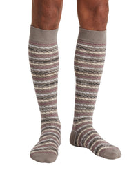 Missoni Missoni Grey Pink Mens Zigzag Knit Dress Socks-