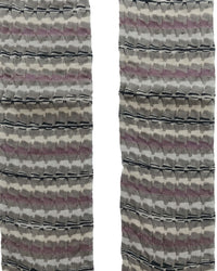 Missoni Missoni Grey Pink Mens Zigzag Knit Dress Socks-