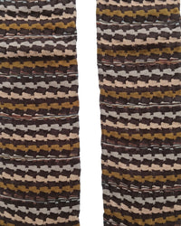 Missoni Missoni Brown  Mens Zigzag Knit Dress Socks-