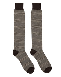 Missoni Missoni Brown  Mens Micro Herringbone Dress Socks-
