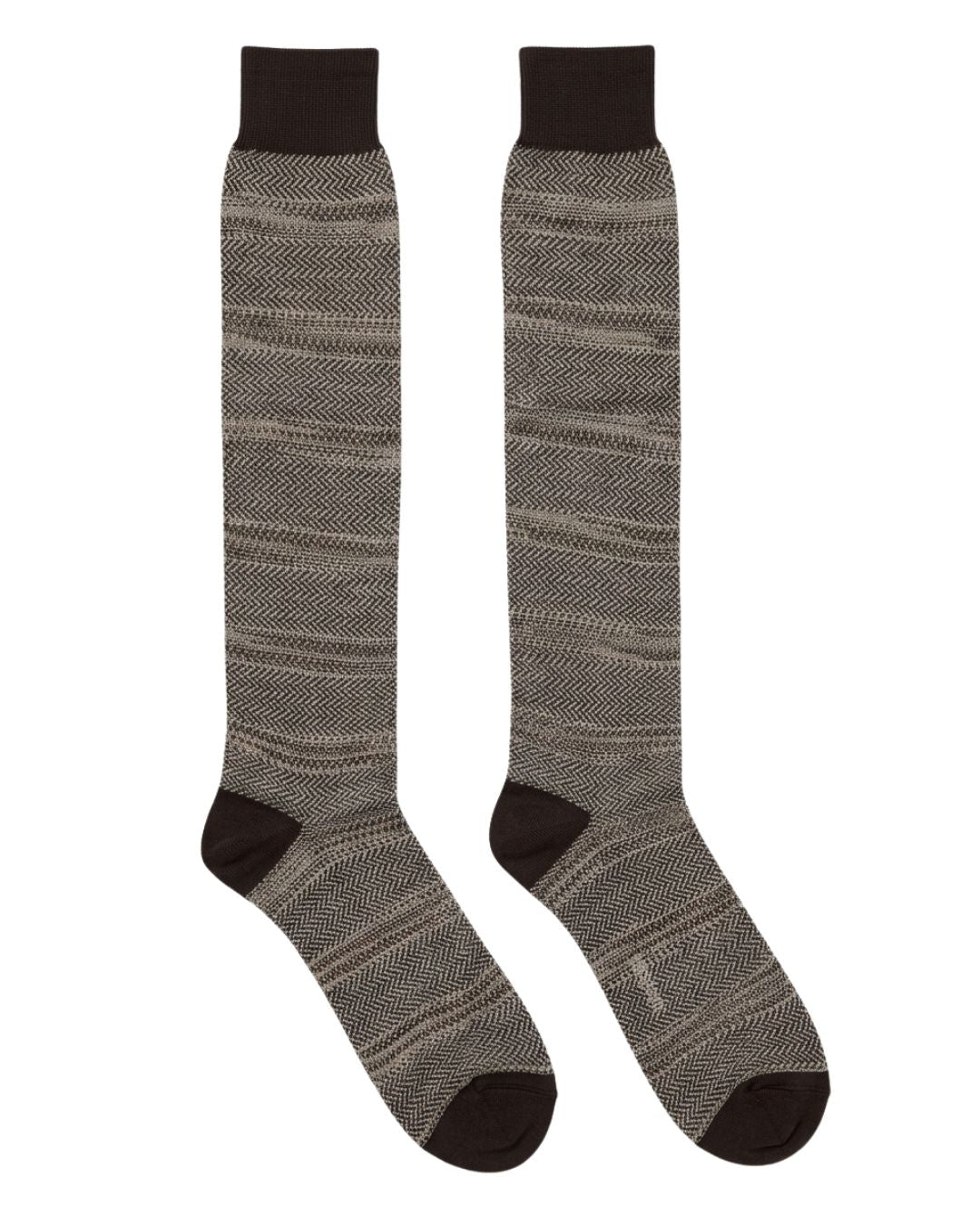 Missoni Missoni Black  Mens Micro Herringbone Dress Socks-S