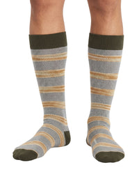 Missoni Missoni Olive Green Mens Micro Herringbone Dress Socks-