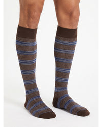 Missoni Missoni Chocolate Mens Micro Herringbone Dress Socks-
