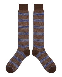 Missoni Missoni Chocolate Mens Micro Herringbone Dress Socks-