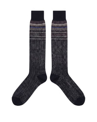 Missoni Missoni Black  Mens Micro Zigzag Dress Socks-