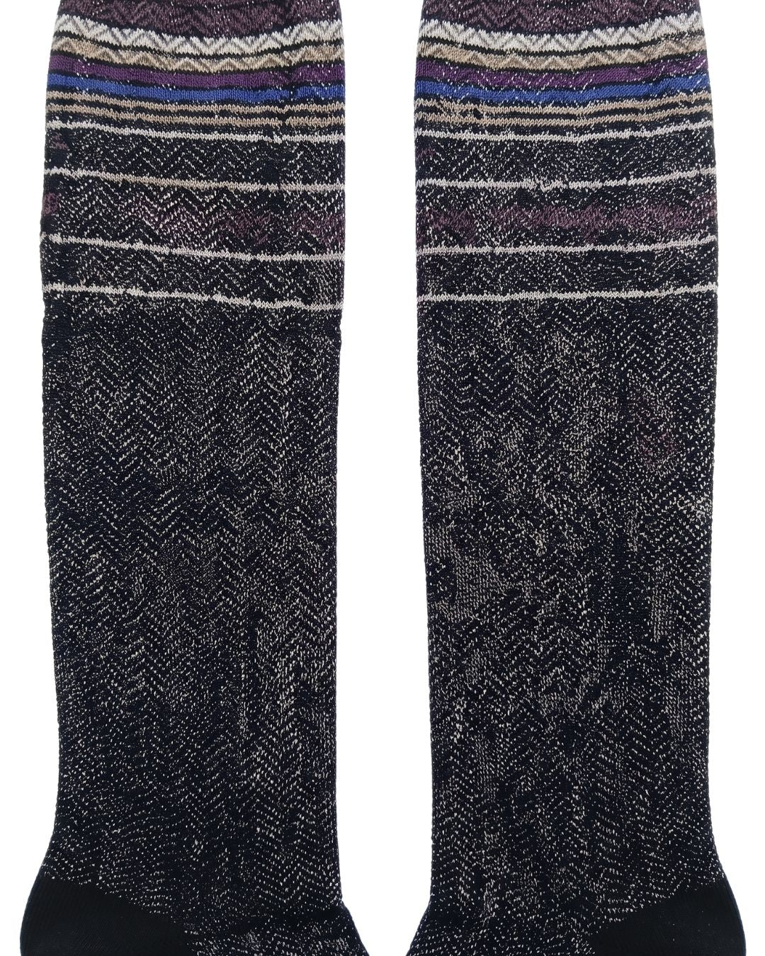 Missoni Missoni Black  Mens Micro Zigzag Dress Socks-