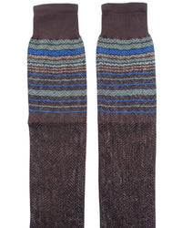 Missoni Missoni Brown Mens Micro Zigzag Dress Socks-