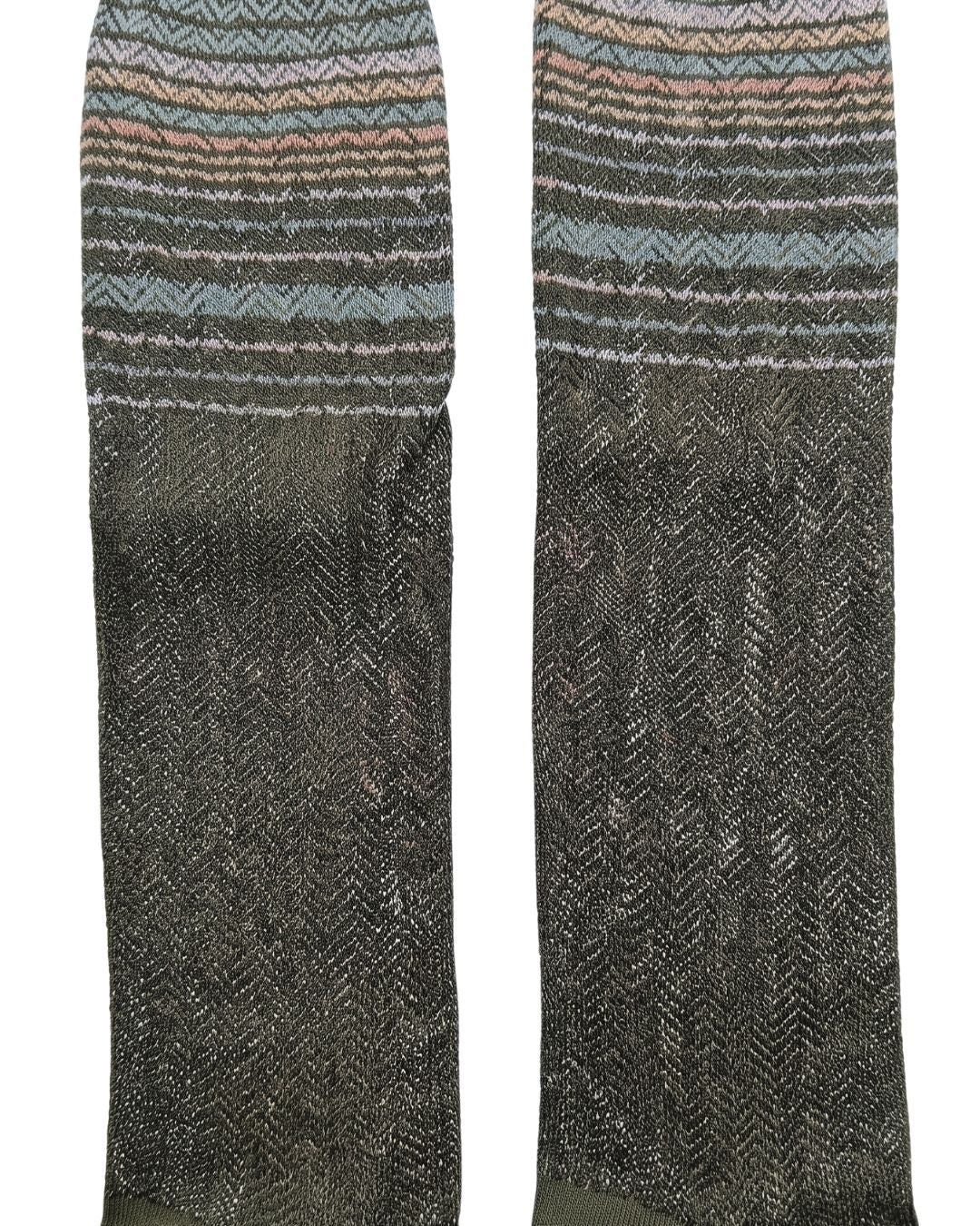Missoni Missoni Olive Mens Micro Zigzag Dress Socks-