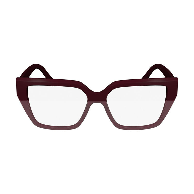 Salvatore Ferragamo Salvatore Ferragamo Sunglasses Square Full Rim, BURGUNDY Frame and Clear demo lens Lens SF2971601